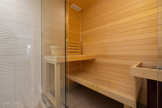 a view of wooden balcony