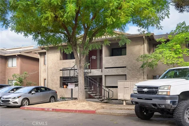 a car parked in front of a building