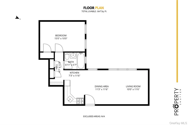 a picture of a bench in a white building