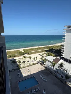 a view of an ocean from a balcony