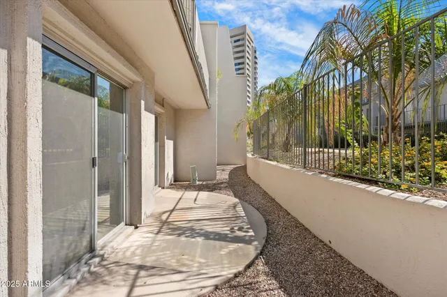 a view of a building with outdoor space