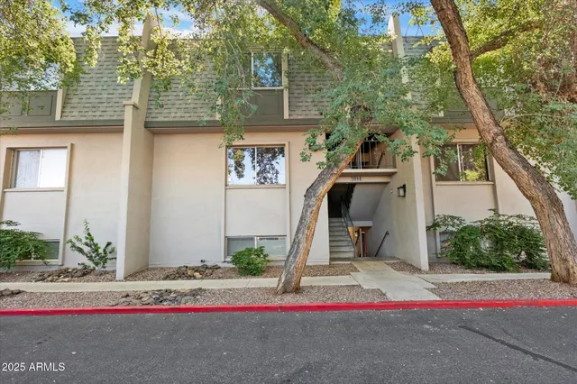 a front view of a house with entertaining space