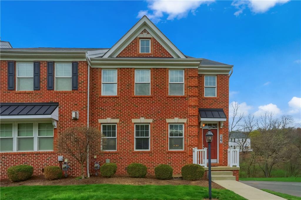 Front of the home, end unit original model home.