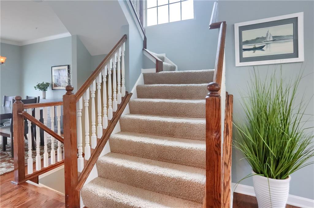 127 Shenot Road Wexford, PA 15090 - Photo 13 of 49 Stairs to the 2nd floor with huge palladian window