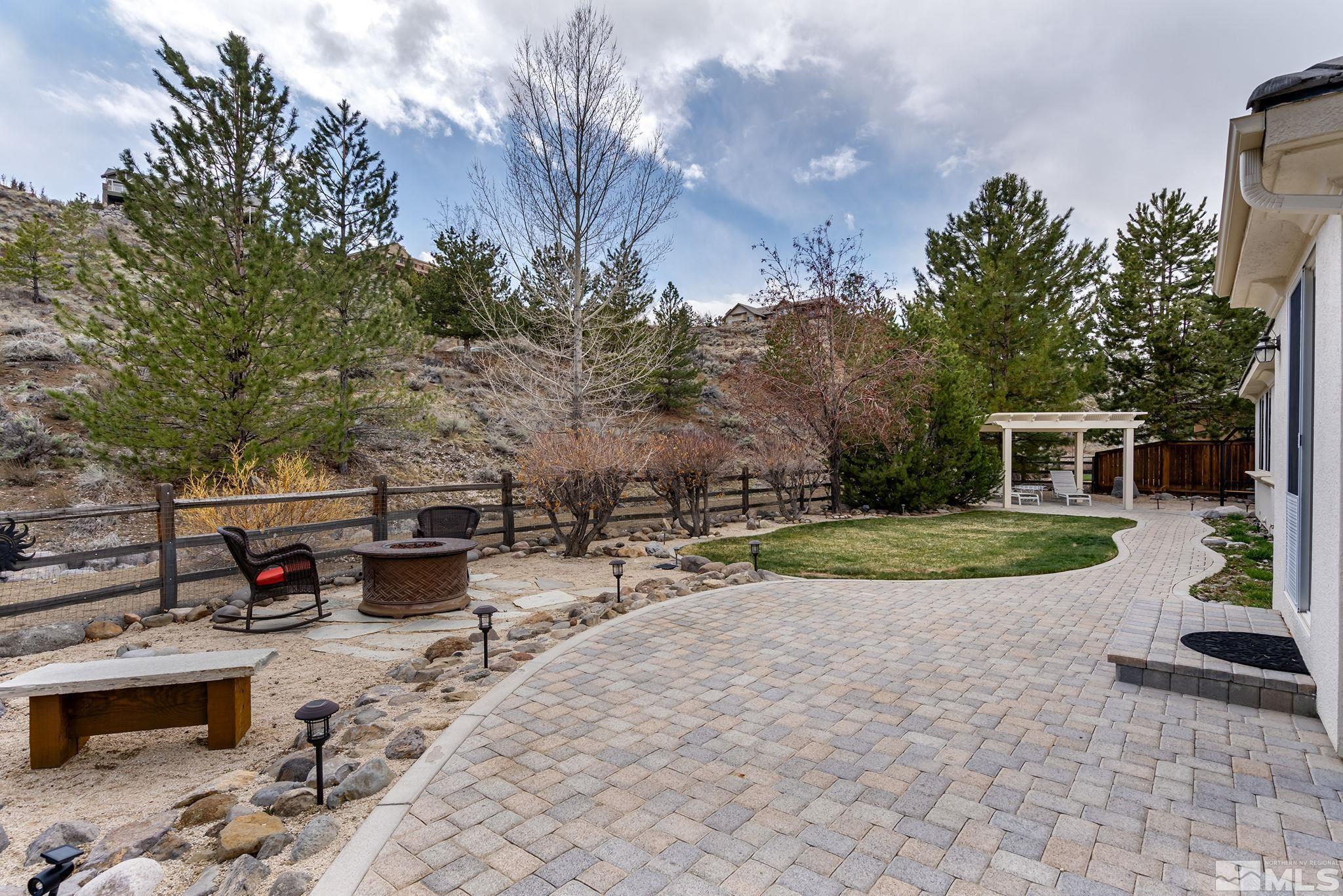 8180 Willow Ranch Trail Reno, NV 89523 - Photo 24 of 31 a view of a backyard with sitting area