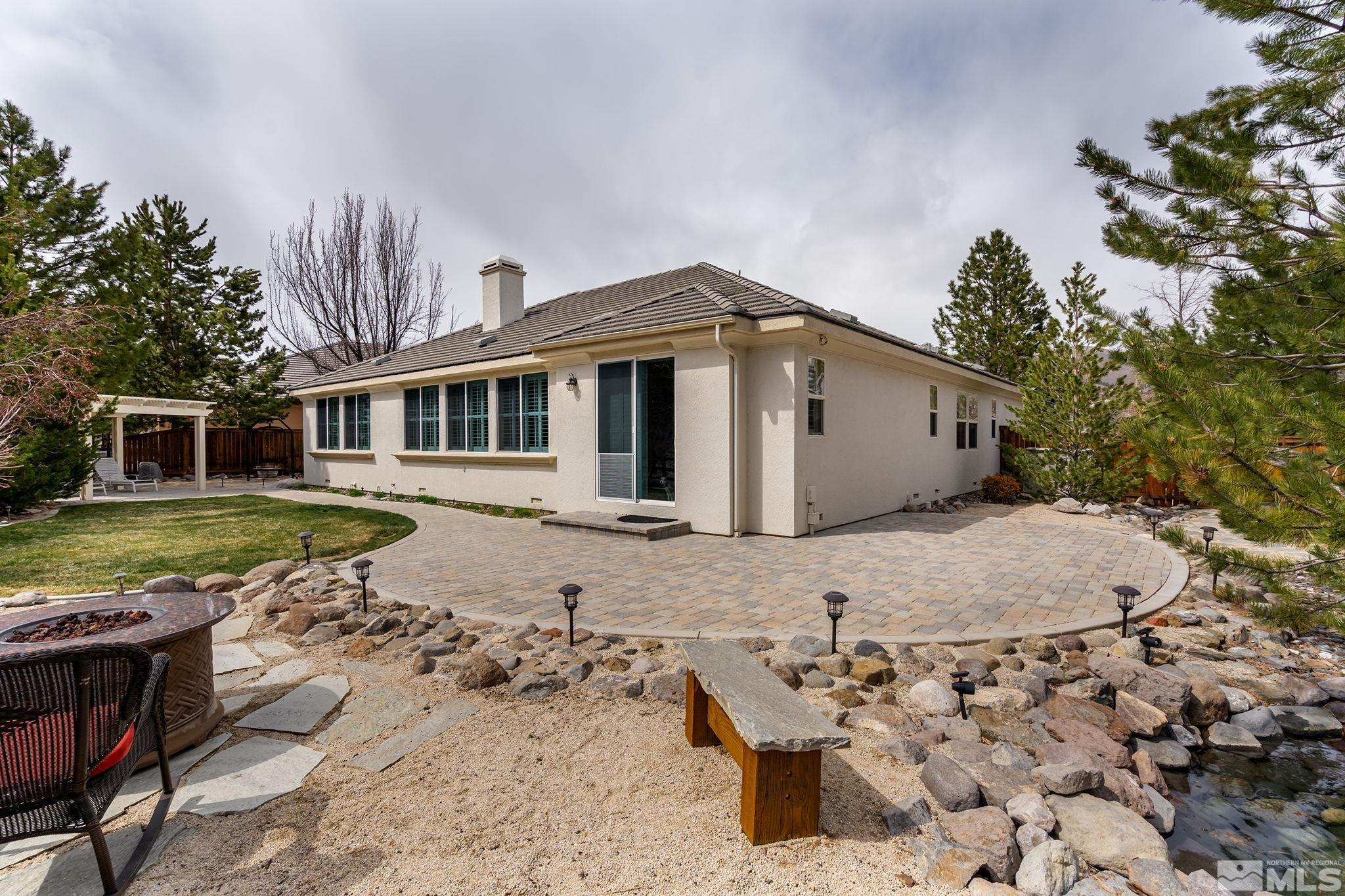 8180 Willow Ranch Trail Reno, NV 89523 - Photo 25 of 31 a view of a house with backyard and trees