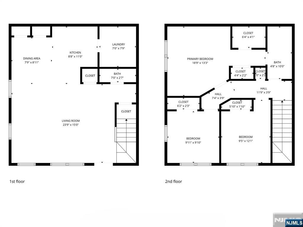 159 Market Street, Unit 1411 Newark, NJ 07102 - Photo 19 of 19 a picture of a floor plan