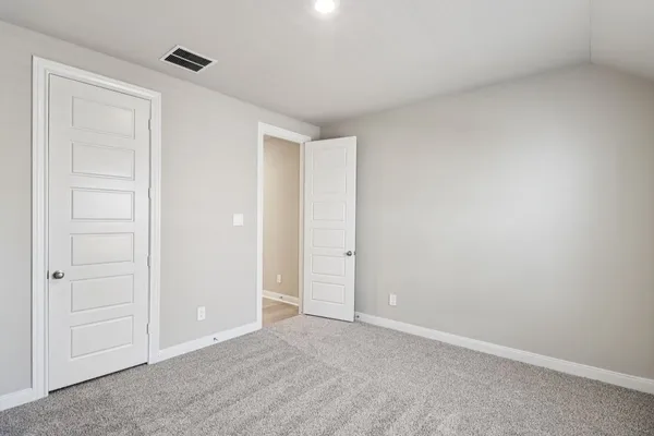a view of small space with closet
