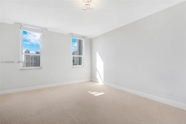 a view of an empty room