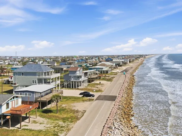 a view of a city from a terrace