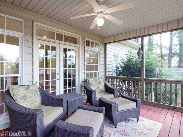 1250 Blackberry Ridge Drive High Point, NC 27265 - Photo 12 of 16 Screened Porch. Relax on the Beautiful Screened Porch with doors Leading to the Living Area AND Kitchen. Overlooks at the HUGE Fenced backyard!
