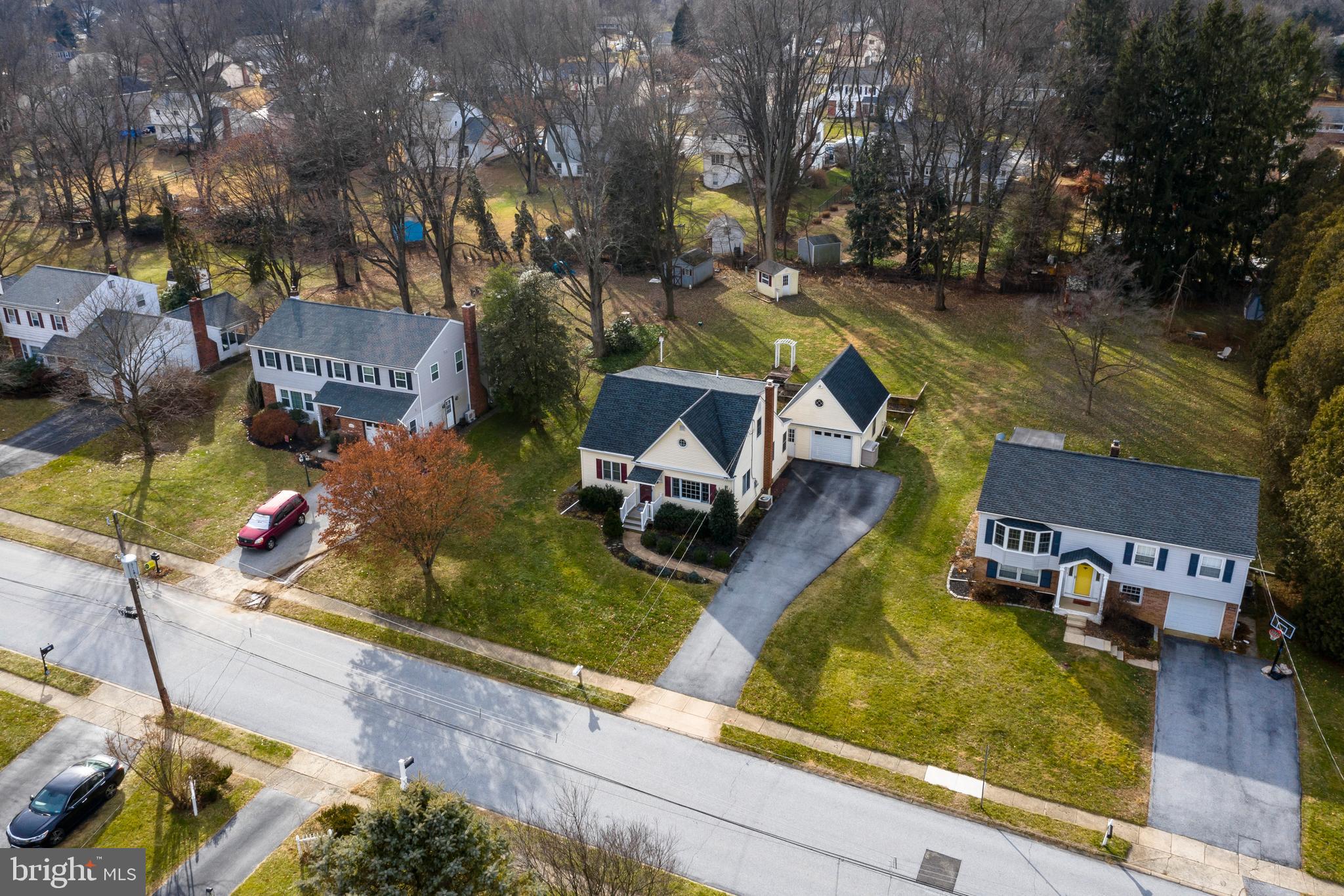 Aerial view of home