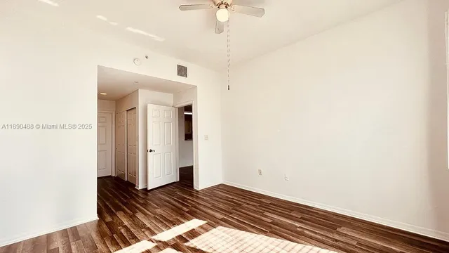 a view of an empty room