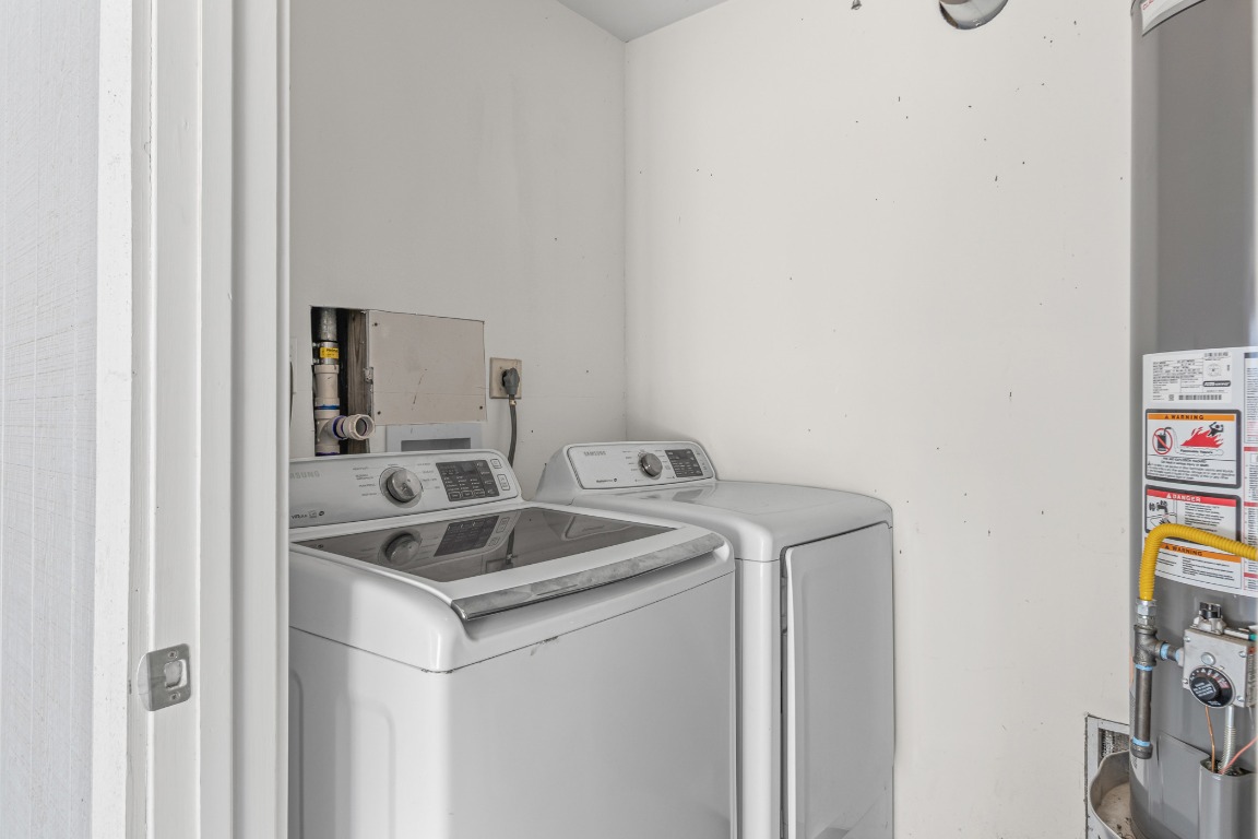 6305 Vioitha Drive, Unit B Austin, TX 78723 - Photo 23 of 23 a utility room with dryer and washer