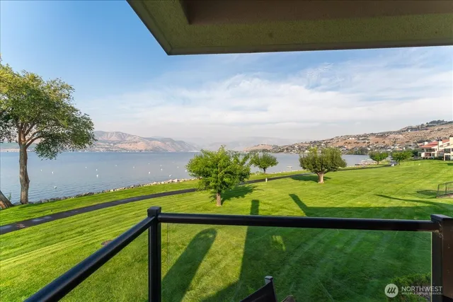 a view of an ocean from a balcony