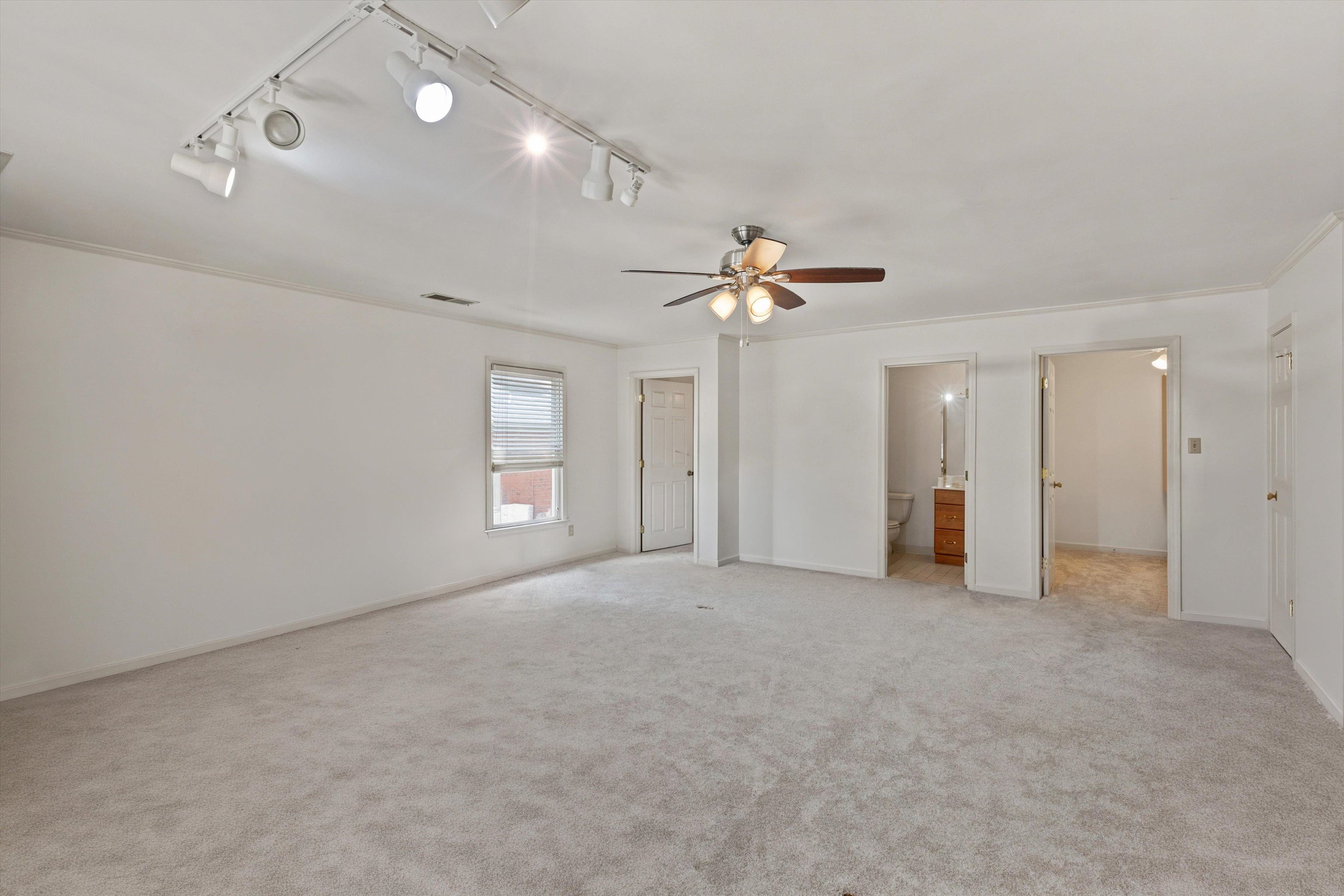 1863 Miller Farms Road Germantown, TN 38138 - Photo 23 of 32 Gameroom/BR#5 has its own stairwell access, smooth ceilings, new carpet, newly painted, private bath, storage, and separate office