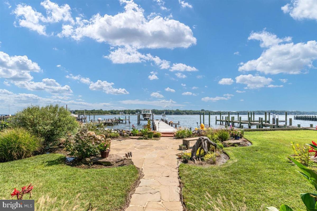 7829 SW Road Pasadena, MD 21122 - Photo 32 of 39 View from Patio Below - 45 Feet to the Water