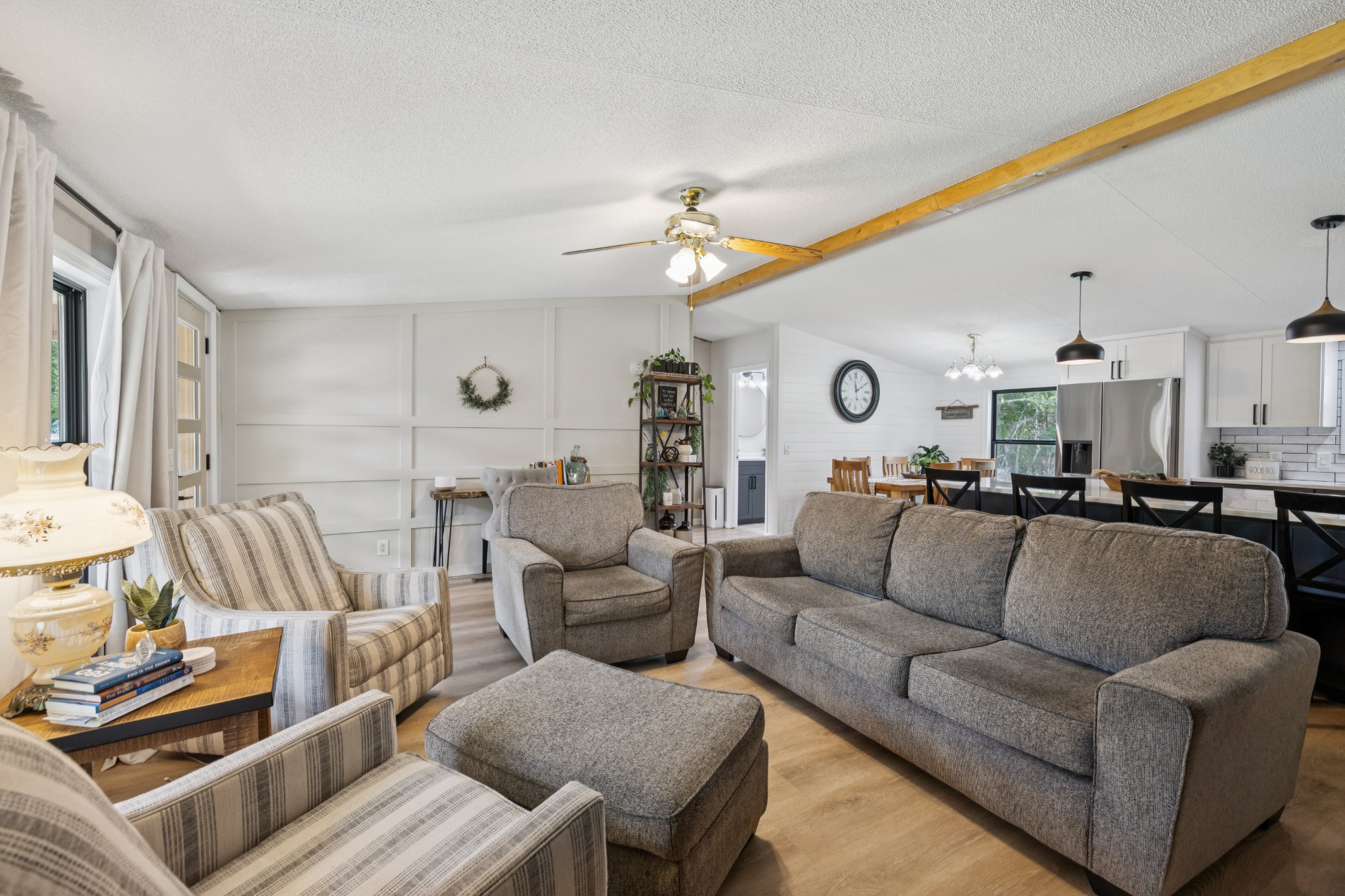 3680 Clark Road Lewisburg, TN 37091 - Photo 68 of 97 a living room with furniture kitchen view and a chandelier