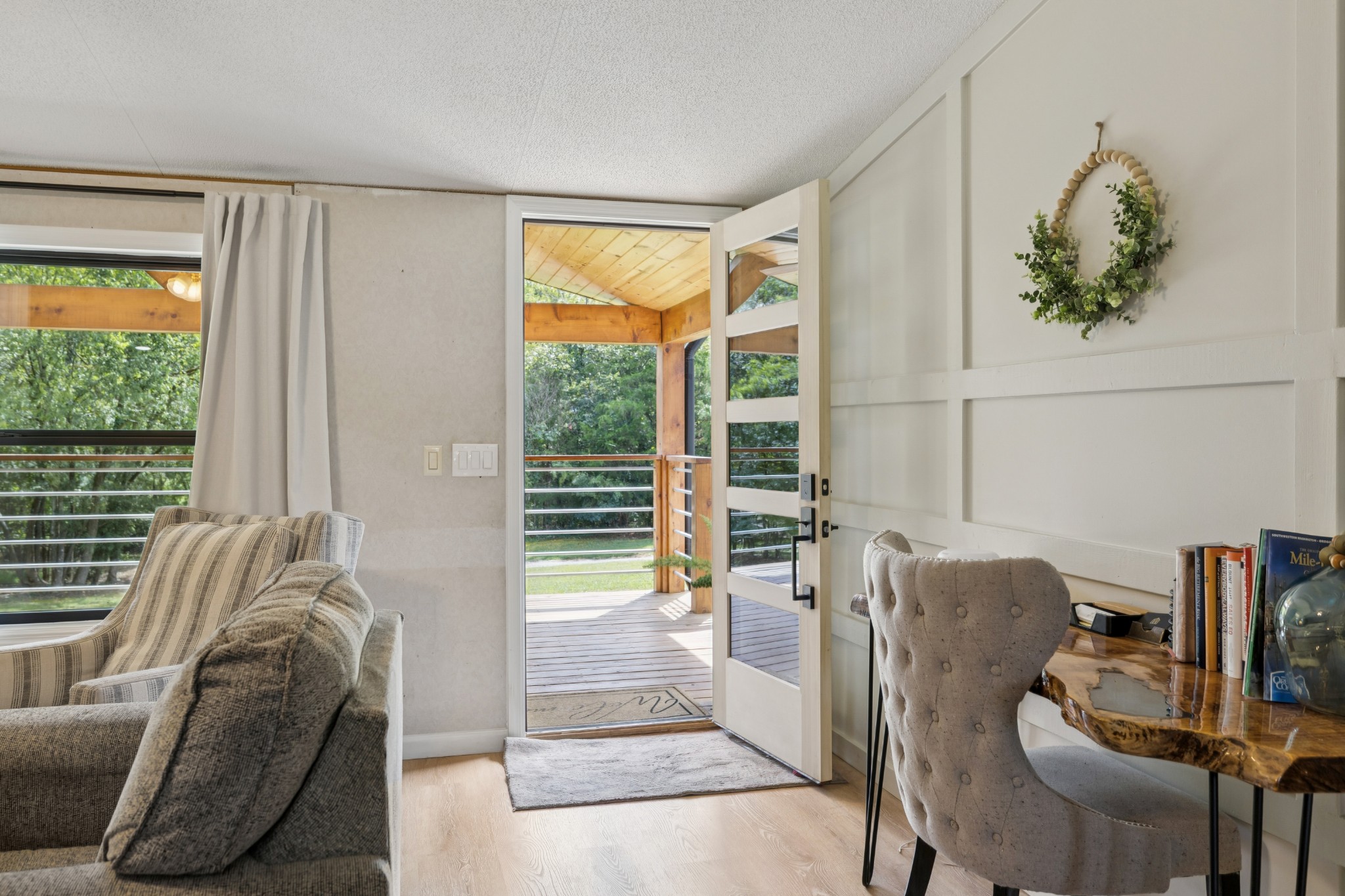 3680 Clark Road Lewisburg, TN 37091 - Photo 80 of 97 a living room with furniture and a floor to ceiling window
