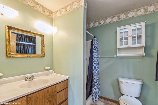 360 Mildred Avenue Cary, IL 60013 - Photo 15 of 18 a bathroom with a toilet sink and mirror