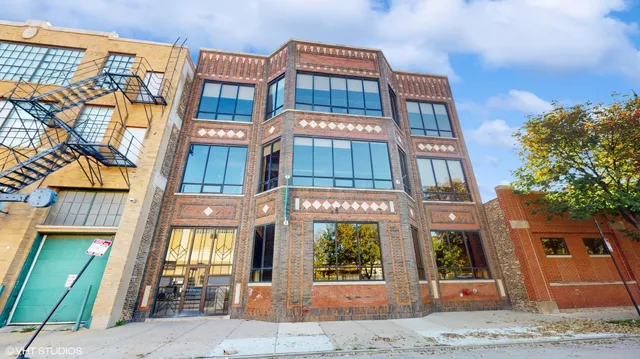 a front view of a multi story residential apartment building