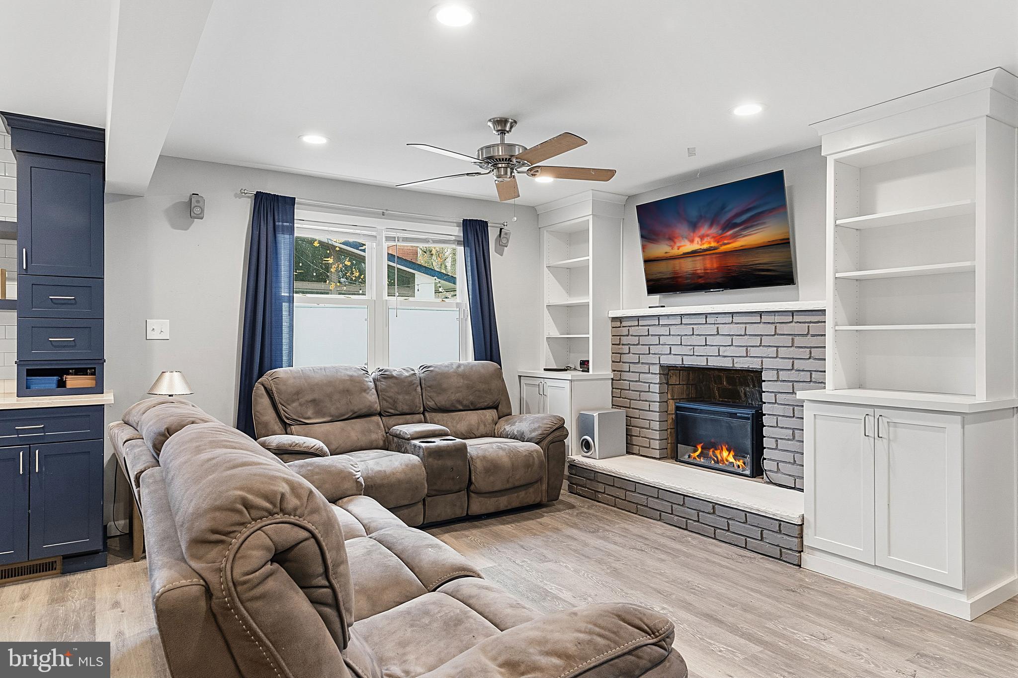 307 Hialeah Drive Cherry Hill, NJ 08002 - Photo 4 of 34 a living room with furniture and a fireplace