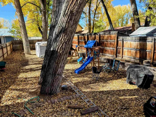 a view of outdoor space with garden