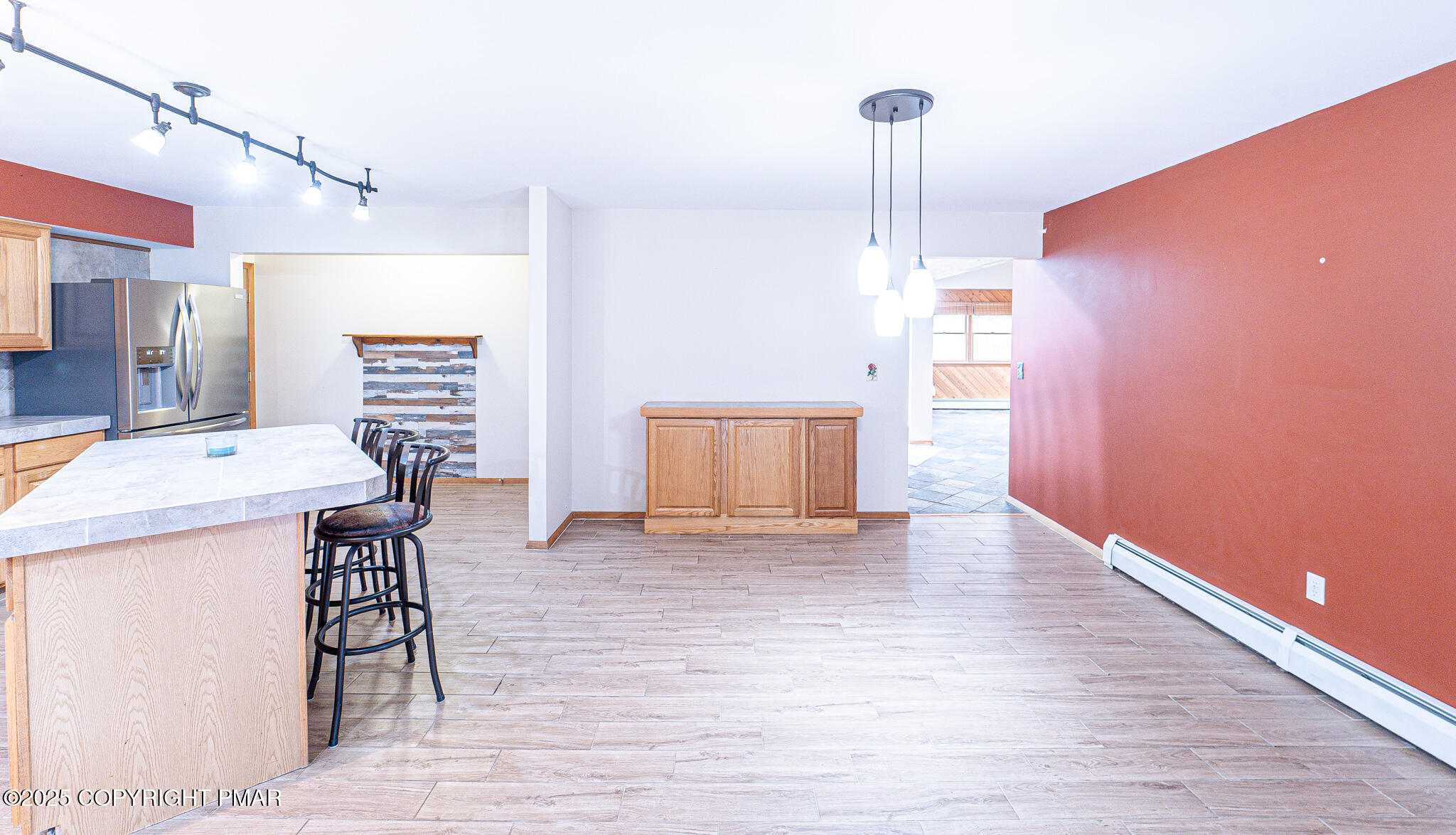 142 Bloss Road Canadensis, PA 18325 - Photo 22 of 109 a view of a kitchen with a sink and a microwave