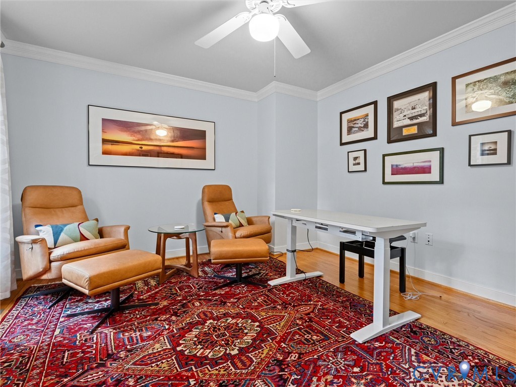 4428 Shirley Road Richmond, VA 23225 - Photo 14 of 70 Home office at the front of the house is a quiet s