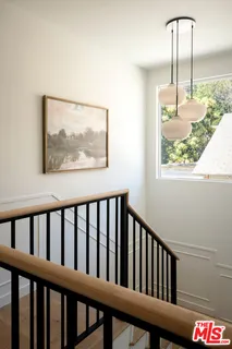 a view of small space with racks on the wall