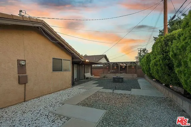 a backyard of a house