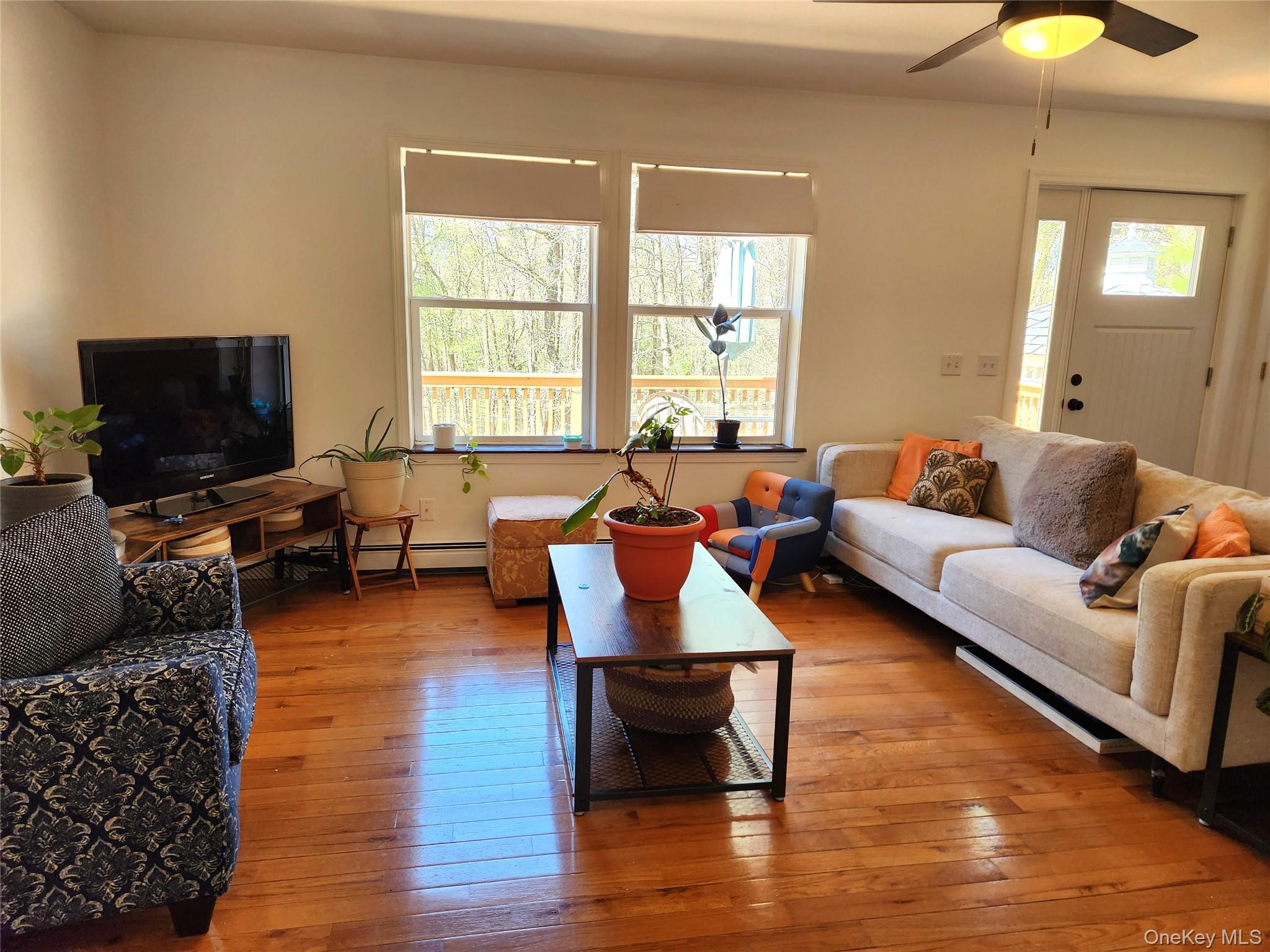 142 Old Tacy Road Bethel, NY 12783 - Photo 6 of 38 a living room with furniture and a flat screen tv
