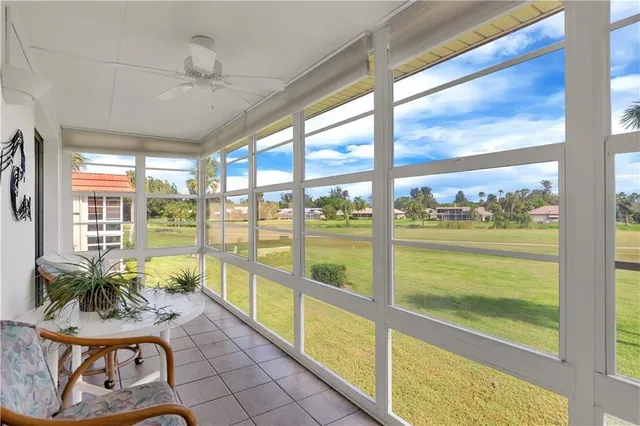 a view of a swimming pool with a lake view