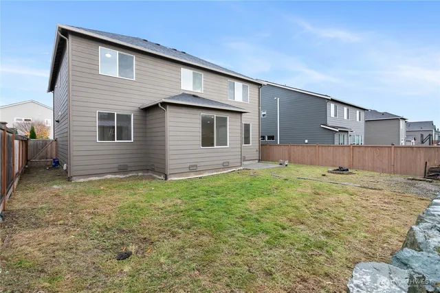 a backyard of a house