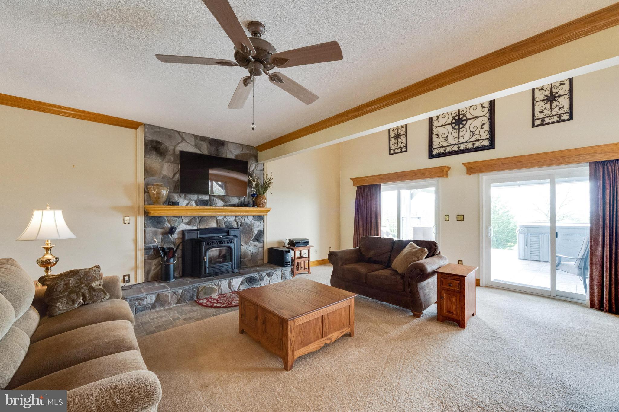 8014 Mapleville Road Boonsboro, MD 21713 - Photo 30 of 109 Living Room with Fireplace