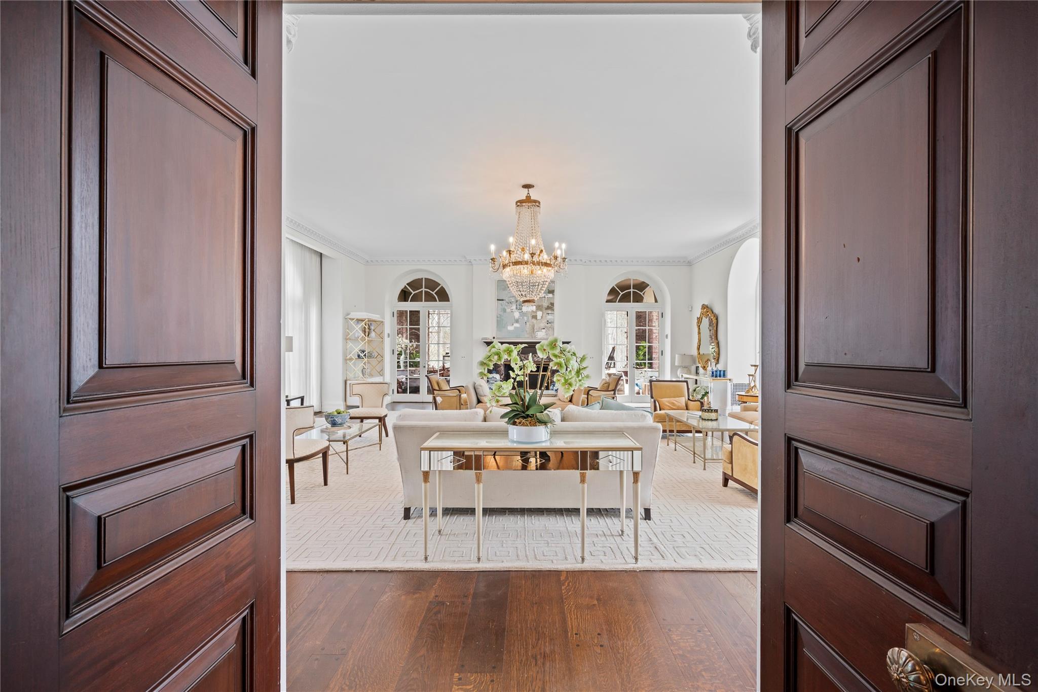 393 Oyster Bay Road Mill Neck, NY 11765 - Photo 9 of 38 Doors to Living Room