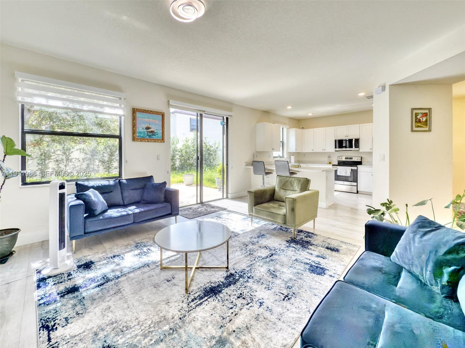 10583 West 35th Way, Unit 10583 Hialeah, FL 33018 - Photo 27 of 48 a living room with furniture and a large window