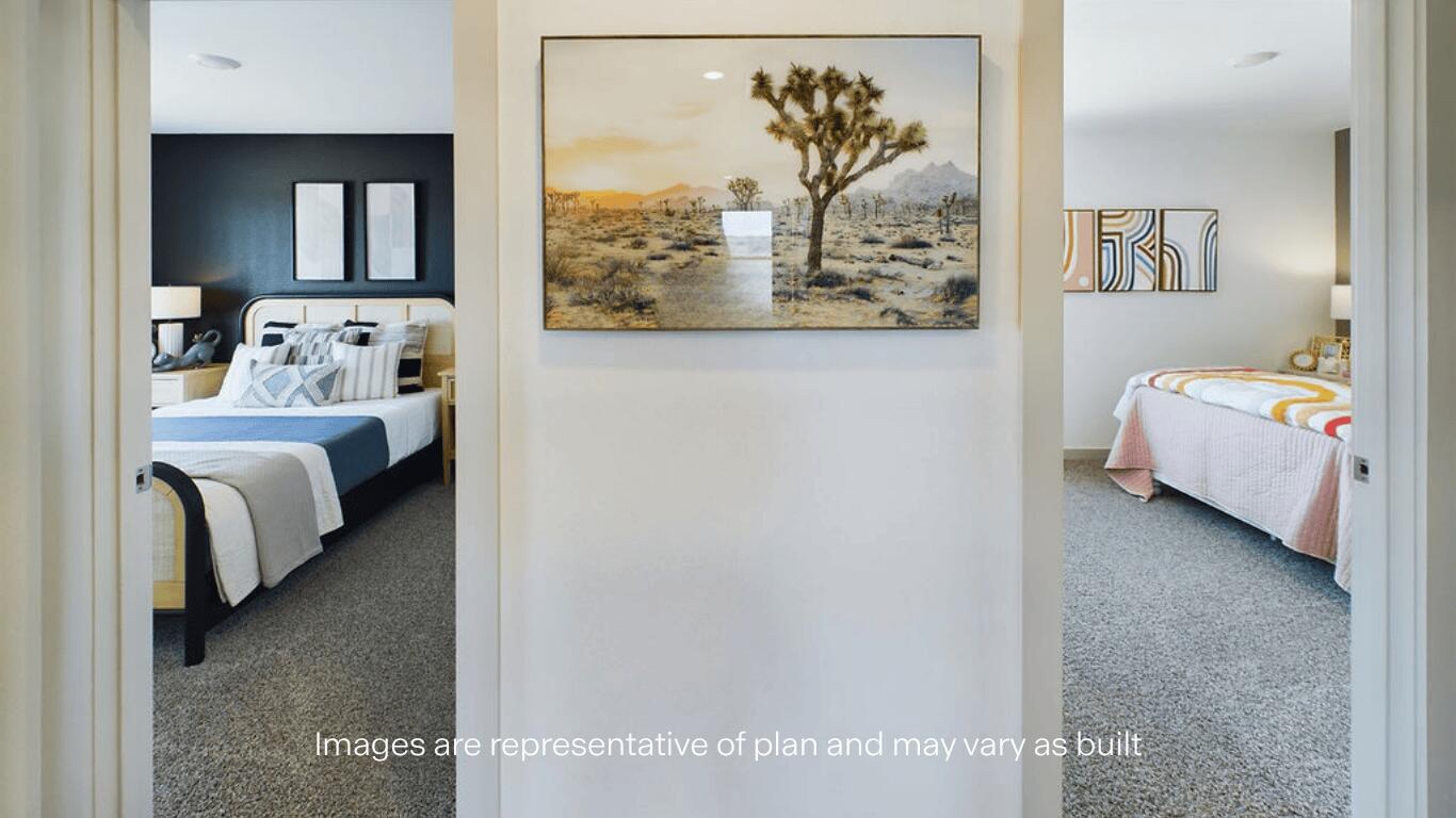 7450 9th Street Lubbock, TX 79416 - Photo 18 of 23 a bed room with a bed and a painting on the wall