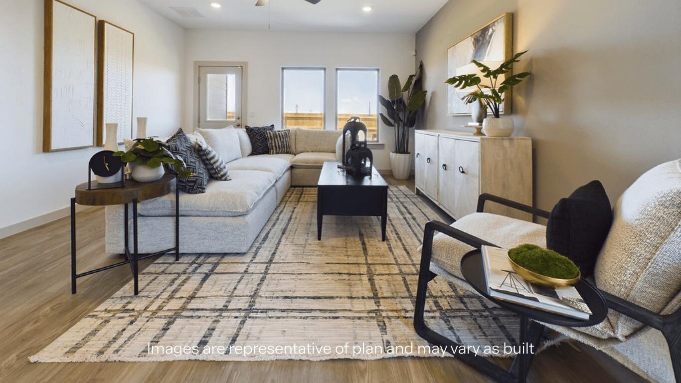 7450 9th Street Lubbock, TX 79416 - Photo 8 of 23 a living room with furniture and a rug