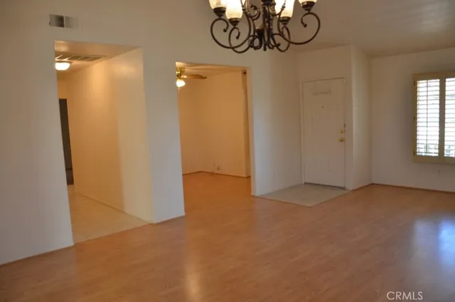 a view of small yard with a tv