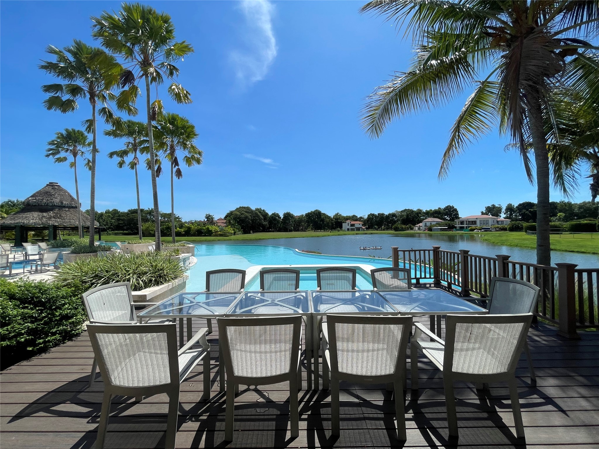 8 Riverside Buenaventura, Unit 8 Riverside, CA 92501 - Photo 15 of 34 a view of a lake with table and chairs