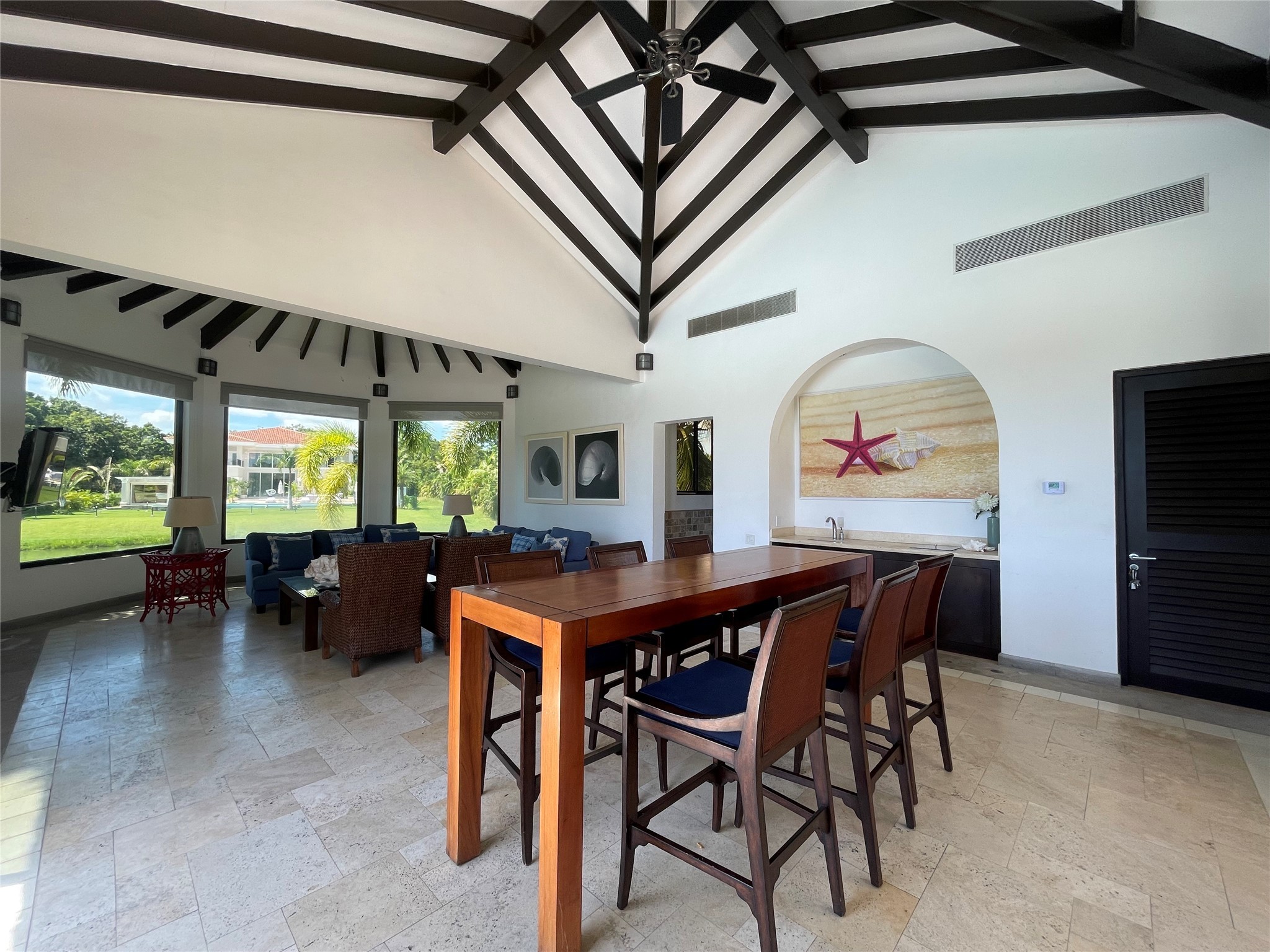 8 Riverside Buenaventura, Unit 8 Riverside, CA 92501 - Photo 26 of 34 a view of a dining room with furniture window and outside view