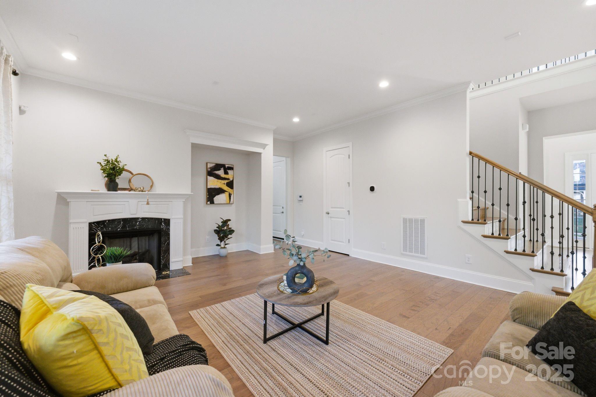 374 Hampton Trail Drive Fort Mill, SC 29708 - Photo 24 of 48 a living room with furniture and a fireplace