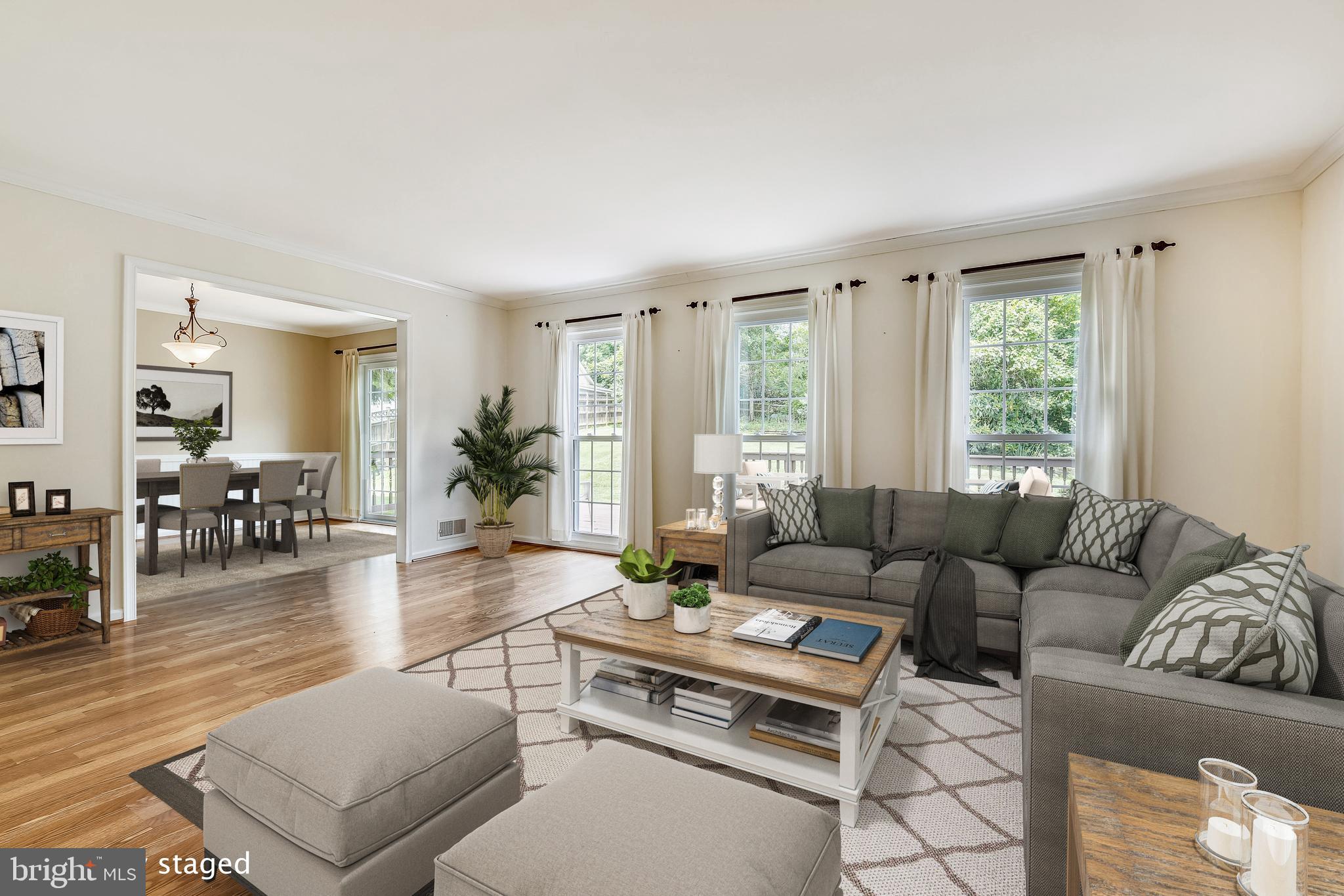 Vinyl, tilt-in  windows shine light throughout!