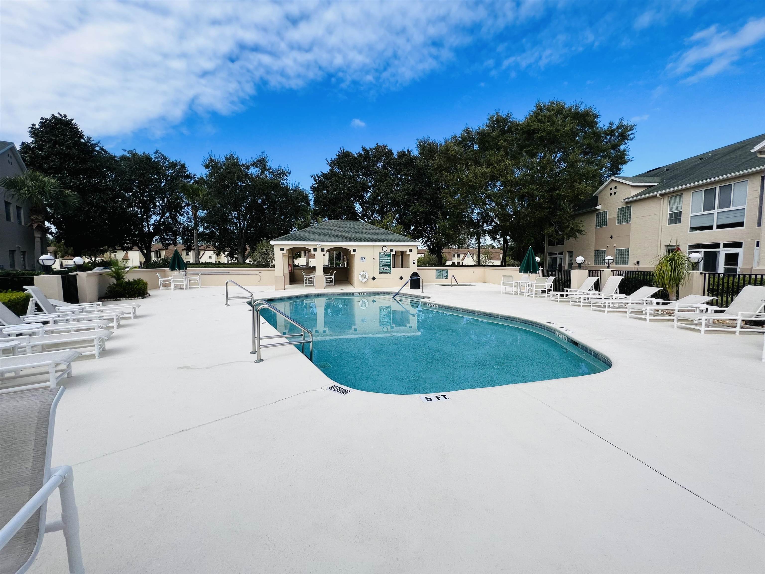 500 Augusta Circle St. Augustine, FL 32086 - Photo 30 of 39 a view of a swimming pool with a patio