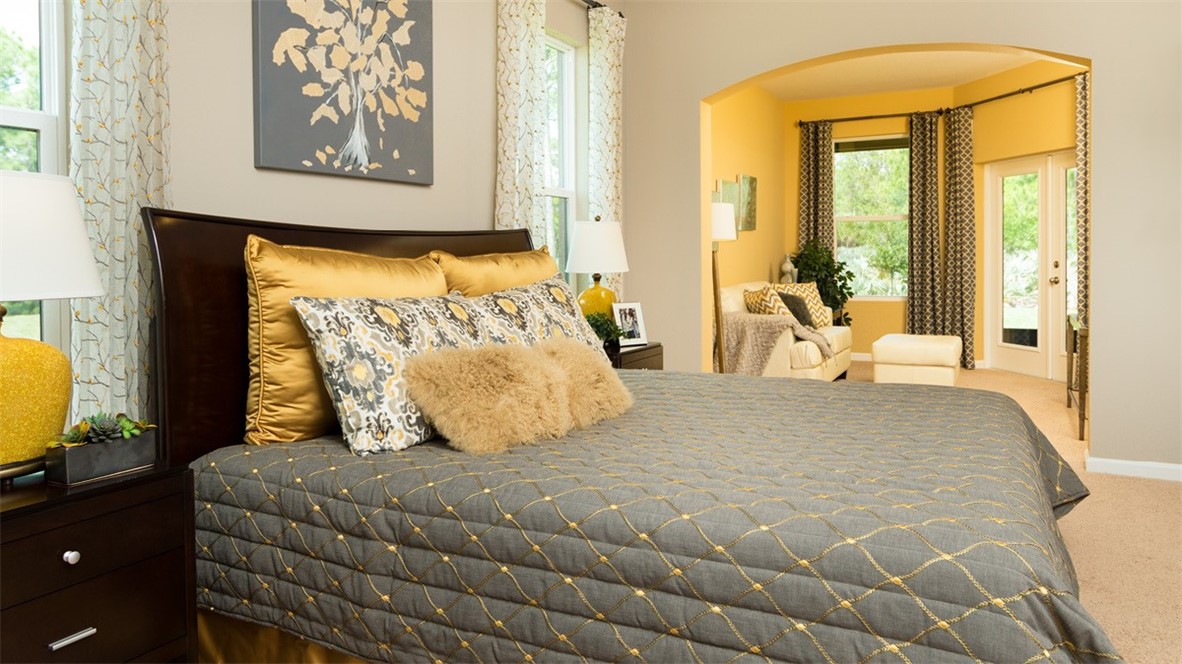 94 52nd Square Vero Beach, FL 32968 - Photo 7 of 20 a bedroom with a bed and wooden floor