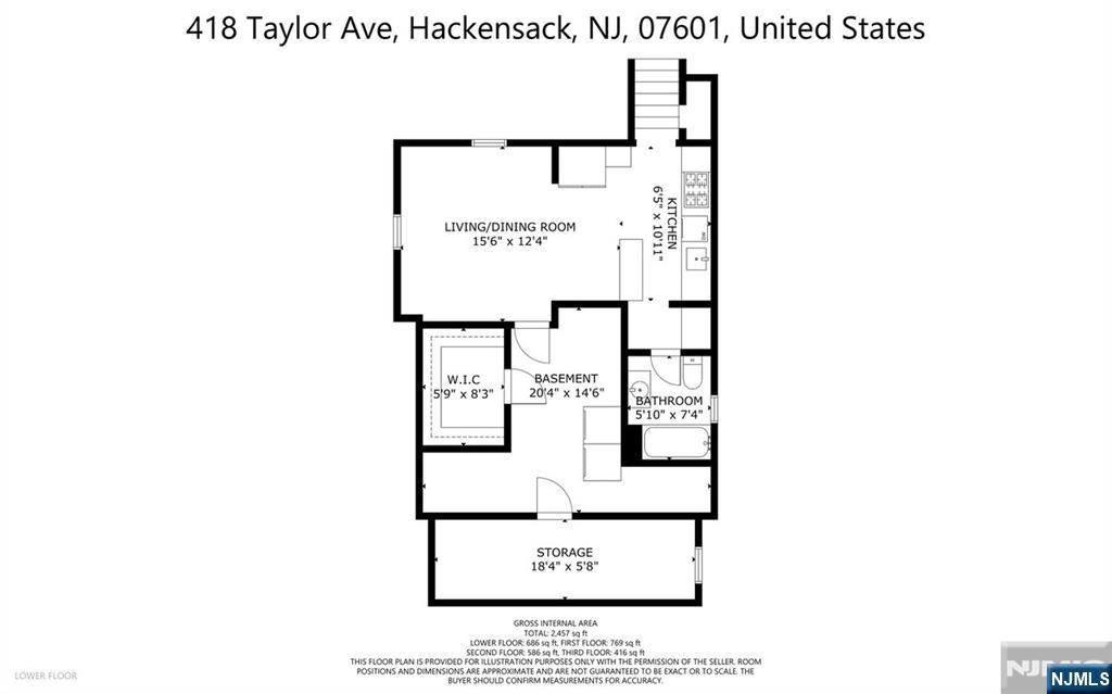 418 Taylor Avenue Hackensack, NJ 07601 - Photo 44 of 48 a picture of a bench in front of a wall