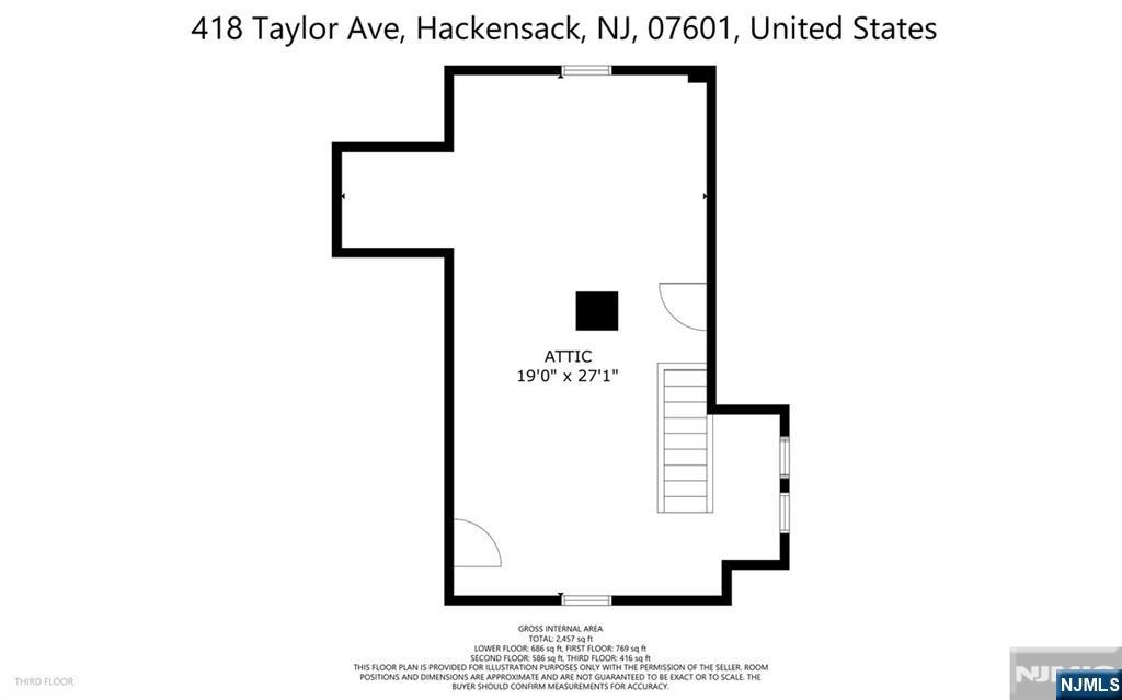 418 Taylor Avenue Hackensack, NJ 07601 - Photo 47 of 48 a picture of a bench in front of a door