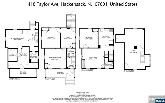 $649,900 | 418 Taylor Avenue, Hackensack, NJ 07601