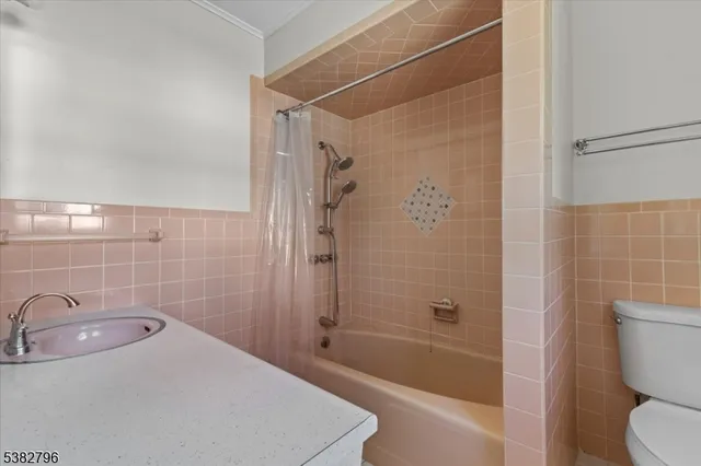 a bathroom with a sink and a shower